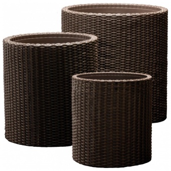 Комплект кашпо CYLINDER PLANTERS - 3 шт. (S+M+L)