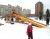 Зимняя деревянная горка "IgraGrad Snow Fox 12 м" с двумя скатами (две лестницы) Зимняя деревянная горка "IgraGrad Snow Fox 12 м" с двумя скатами (две лестницы)