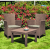 Комплект "Rosario balcony set" (Розарио сет), капучино, графит, коричневый