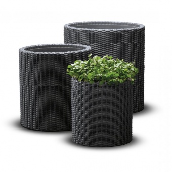 Комплект кашпо CYLINDER PLANTERS - 3 шт. (S+M+L)